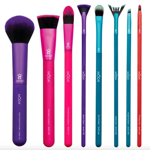 [NWT] MŌDA Ultimate Face 8pc Makeup Brush Set - Picture 1 of 5
